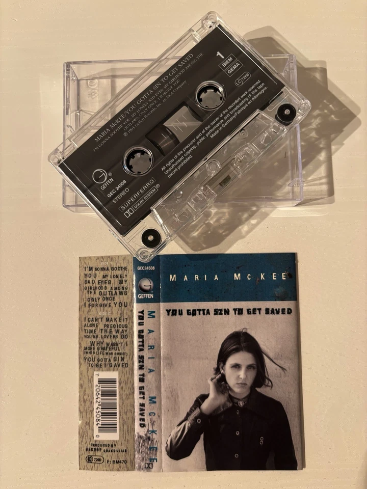 MARIA MCKEE - YOU GOTTA SIN TO GET SAVED (UK CASSETTE TAPE) - Изображение 1 из 4