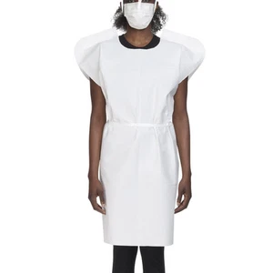 McKesson Disposable Adult Tissue-Poly Exam Gown One Size Fits Most 50 Ct - Picture 1 of 3