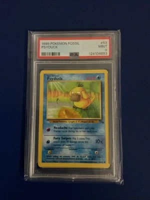 1999 Pokémon Fossil Psyduck PSA 9 - Image 1 of 2