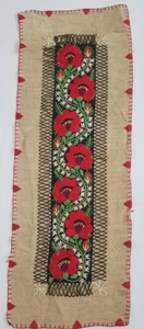 Vintage Hungarian Kolocsa Folk Art Hand Embroidered Matyo Table Runner 89x32cm - Picture 1 of 14