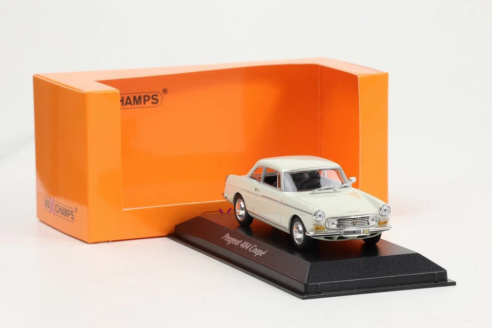 1:43 Minichamps Peugeot 404 Coupé 1962 Bianco Maxichamps - Immagine 1 di 4