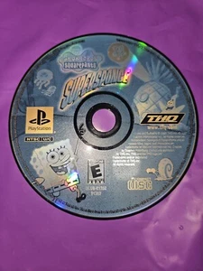 Sony PlayStation 1 PS1 Disc Only TESTED SpongeBob SquarePants: SuperSponge BL - Picture 1 of 2