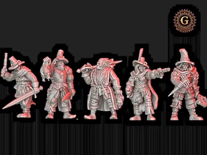 28mm Inquisition Witch Hunters Set 1 Wargame ideal Trench Crusade Grimdark etc - Picture 1 of 8