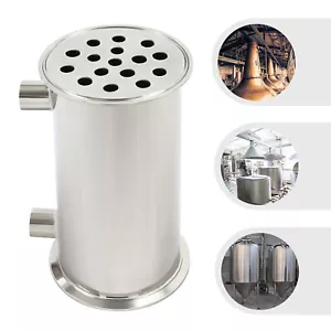 OD 4" Dephlegmator Reflux Condenser 16 Tubes For Moonshine Distillation Column - Picture 1 of 14