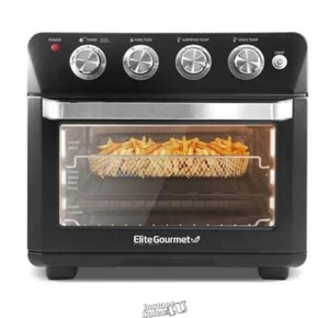Elite Gourmet EAF9100 X-Large 25L Air Fryer Oven Interior Light Tempered Glass - Picture 1 of 2