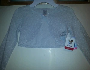 Girls Jumping Beans Disney Silver White Snowflake Elsa Jacket Size 4 5 - Picture 1 of 3