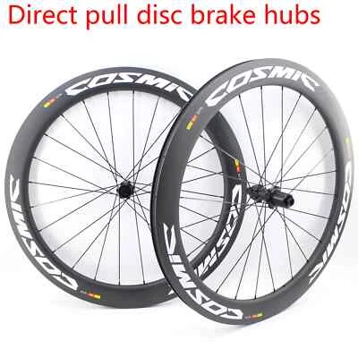 700C Rennrad Vollcarbon Scheibenbremse Radsatz Tubular Clincher Tubeless Felgen - Bild 1 von 4