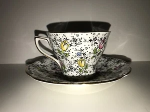 Vintage Rosina Bone China Tea Cup and Saucer- "June"- Made in England - Picture 1 of 7
