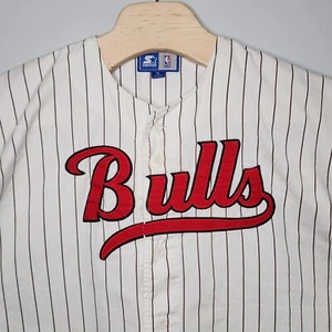 Maglia Chicago Bulls senza maniche starter NBA con bottoni tipo baseball adulto XL LEGGI - Foto 1 di 14