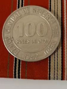 Coin, Peru, 100 Soles, 1982 - Picture 1 of 6