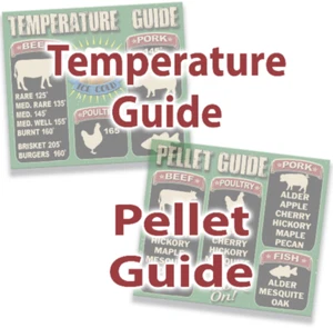 Temperature Guide, BBQ Guide, Pellet, Smoker, Traeger, Magnet, Cooking - Picture 1 of 7