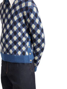 NWT Wales Bonner Williams Argyle Knit Sweater 5/XL - Picture 1 of 9