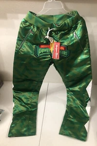 Headgear Classics Green Retro Power Rangers Satin Pants Sweats S Small Mighty - Picture 1 of 7