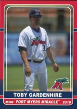2019 Grandstand Fort Myers Miracle TOBY GARDENHIRE RC TWINS MANAGER