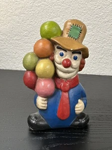 KOSTENLOSER VERSAND! Vintage Clown mit Luftballons Figur 6" Maybe Norleans - Bild 1 von 6
