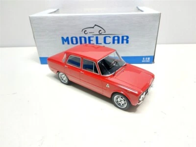 Alfa Romeo Giulia Nuova Super 1600 Rosso del 1974 - 1/18 MCG - Immagine 1 di 4
