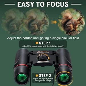 30X60 Small Binoculars for Adults Folding Bird Watching - Mini Compact Binoc... - Picture 1 of 1