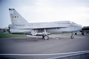RAF, Lightning, XV328, at Upper Heyford, in 1988, aircraft slide - Picture 1 of 1
