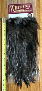 Whiting Coq De Leon Saddle, Dark Pardo, Bronze Grade, Fly Tying - Picture 1 of 2
