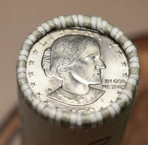 1 ROLL OF 1979-P&D  SBA$1 Susan B. Anthony Dollar Cover