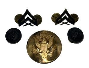 Vintage lot of US Army/ USMC Rank and Pins - Picture 1 of 6