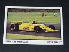 #98 EMERSON FITTIPALDI PILOTE BRESIL F7 PANINI 1980 GRAND PRIX FORMULE 1 F1