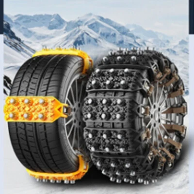 1x Car Tire Winter Anti-skid Chain Snowy Highway Tire Chain For Car Truck SUV - Image 1 of 4