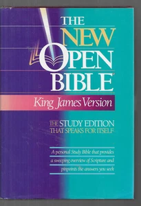 HOLY BIBLE : THE NEW OPEN BIBLE, STUDY EDITION, KING JAMES By Thomas Nelson Page - Picture 1 of 3