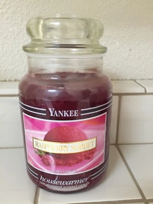 Yankee Candle 22 oz Black Label: RASPBERRY SORBET - Photo 1/2