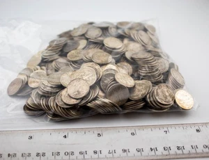 ESTATE FIND PRE 1964 US SILVER DIME COLLECTION LOT 3.02 LBS - Picture 1 of 3