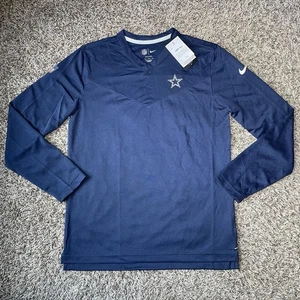 Nike Dallas Cowboys Sideline Coach Performance Long Sleeve Shirt Mens Medium NEW - Picture 1 of 12