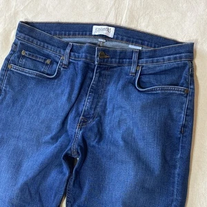 Tecovas Jeans Mens 36x32 (Fits 35x31) Blue Slim Fit Denim Med Blue Wash Western - Picture 1 of 11
