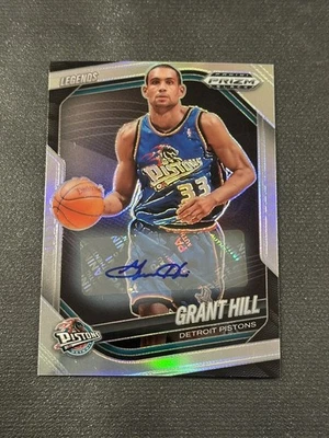 Pistones Prizm Black Grant Hill Legends Auto Silver Prizm #287 2024-25 Foto 1 de 2