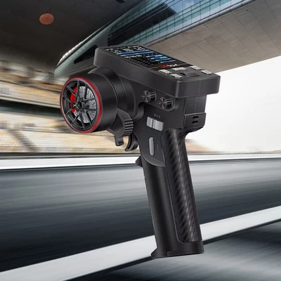 HotRC CT-10B RC Funksender 10CH 2.4G Fernsteuerung und F-10A PWM GFSK Empfängejz - Bild 1 von 4