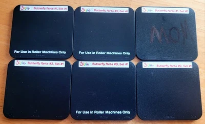 Sizzix Sizzlits Butterfly Parts Die Cuts Лот из 6 - Изображение 1 из 2