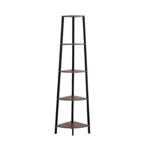 Levede 5 Tier Corner Shelf Industrial Ladder Shelf Wooden Storage Display Rack - Picture 1 of 11