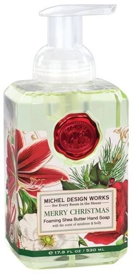 Jabón de manos con manteca de karité espumoso Michel Design Works 17,8 fl oz - aromas navideños en Foto 1 de 4