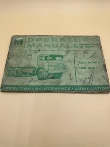 INTERNATIONAL OPERATORS MANUAL ACCO 1820 1840 - Bild 1 von 6