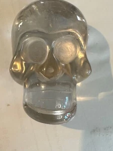 Calavera de cristal 1,8" - Piedra preciosa natural, única coleccionable - Imagen 1 de 4