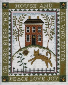 Diane Arthurs Counted Cross Stitch Pattern Leaflet ~ House Blessing ~ 1595 - Picture 1 of 2