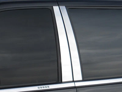 Postes de pilar de cromo inoxidable 4 piezas moldura de puerta Qaa para Ford Expedition 1997-2014 Foto 1 de 4