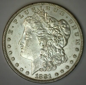 1881 O Morgan BU Silver Dollar $1 US Type Coin Uncirculated New Orleans - Picture 1 of 2