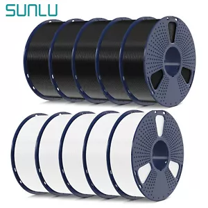 SUNLU 10KG PLA PETG PLA+ ABS SILK 3D Printer Filament 1.75mm Spool No-Bubble - Picture 1 of 59