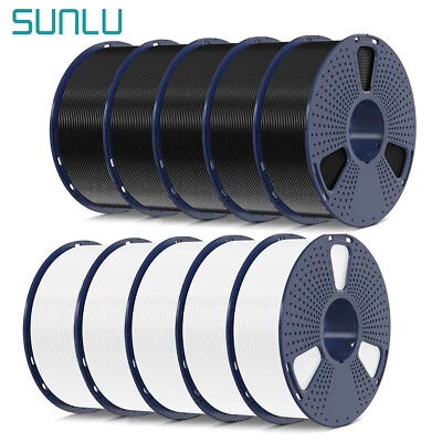 10KG SUNLU PLA PETG PLA+ ABS 3D Printer Filament 1.75mm Neat Spool No-Tangle  - Image 1 of 4