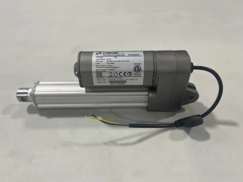 Electric Linear Actuator 12v, 4.5" stroke, 500N force, IP66 - Image 1 of 4