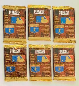 1996 Pinnacle Baseball Series 2 6-Pack Hobby Lot Bonds Griffey Ripken Jeter