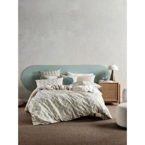 Linen House Aida Quilt Cover Set | Double | Sky - Picture 1 of 6