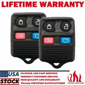 2pcs Replacement Car Keyless Entry Remote Control Alarm Key Fob Clicker For Ford - Picture 1 of 12