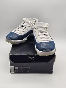 Nike Air Jordan 11 Retro Low LE Blue Snakeskin US Size 10 Men - Picture 1 of 10