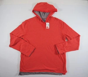 Gray Saks Fifth Avenue Sweater Mens Large Hoodie Reversible Pullover Adult NEW - Picture 1 of 10